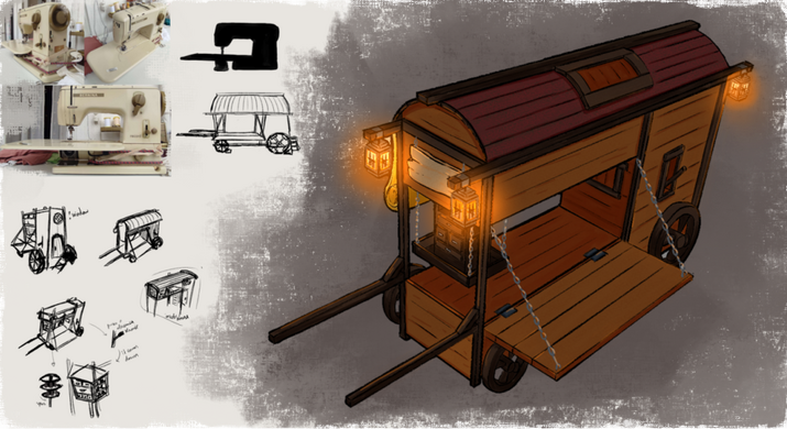 Secret Compartment Merchant Wagon (Vehicle Design) '23