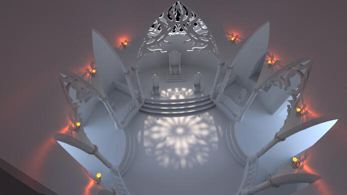 Throne Room (3D in Blender) '24