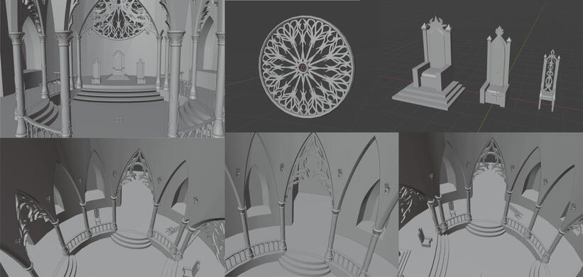 Throne Room - Close Ups (3D in Blender) '24